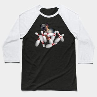 French Bulldog Bowling Baseball T-Shirt